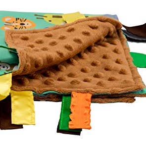Jungle Zoo Learning Lovey Blanket