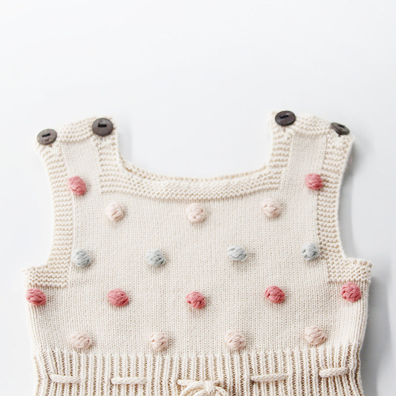 Pastel Pom Pom Romper