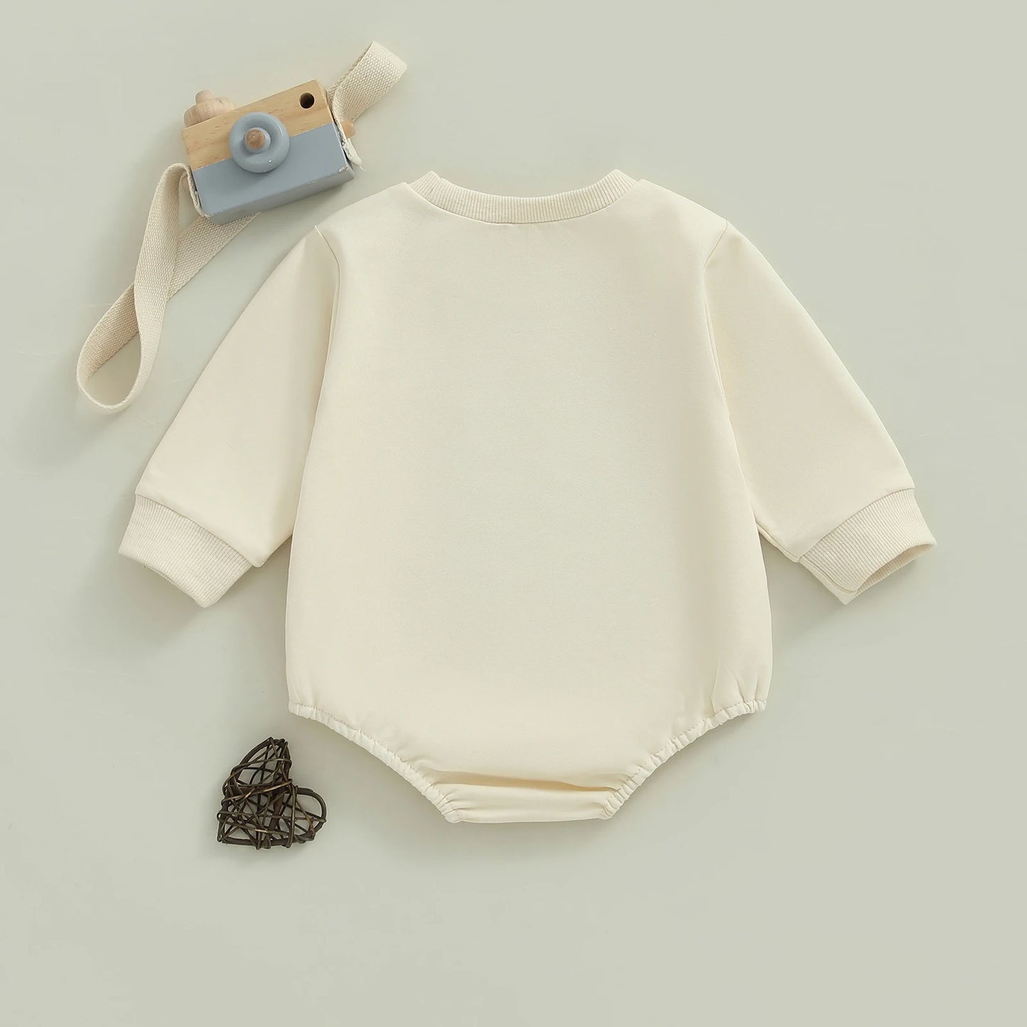 Baby Girl Football Game Day Romper – Fall – Long Sleeve Bubble Jumpsuit