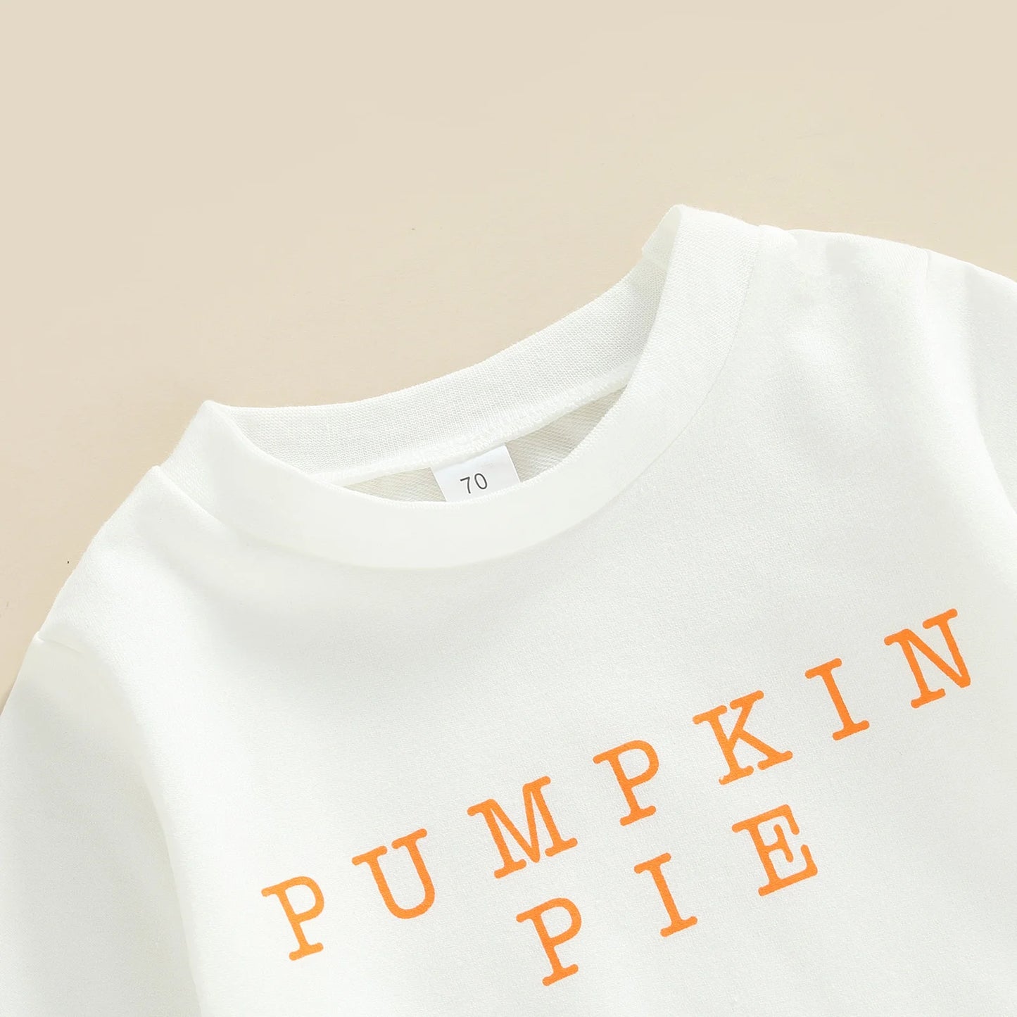 Baby Girl Pants Set Halloween Letters Long Sleeve Sweater Tops High Waist Flared Trousers