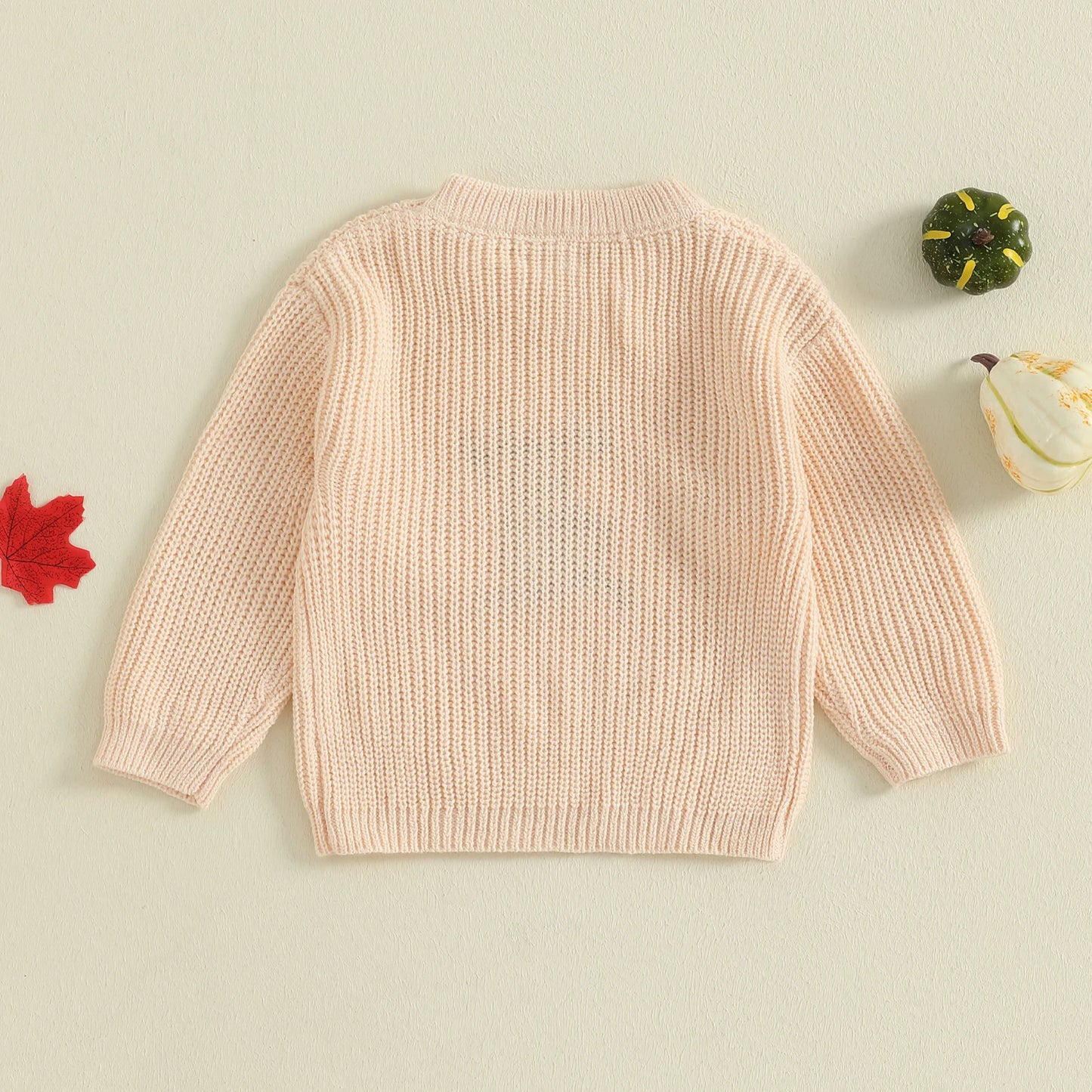 Baby & Toddler Halloween Ghost Sweater – Fall – Warm Knit Long Sleeve Top