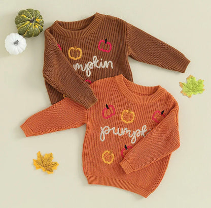 Pumpkin Knit Sweater