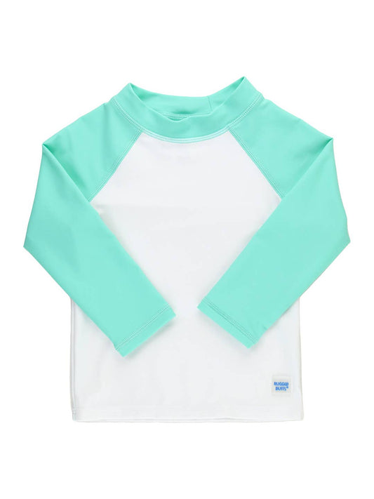 Island Blue Raglan Long Sleeve Rash Guard