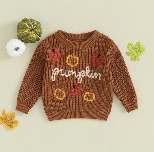 Pumpkin Knit Sweater