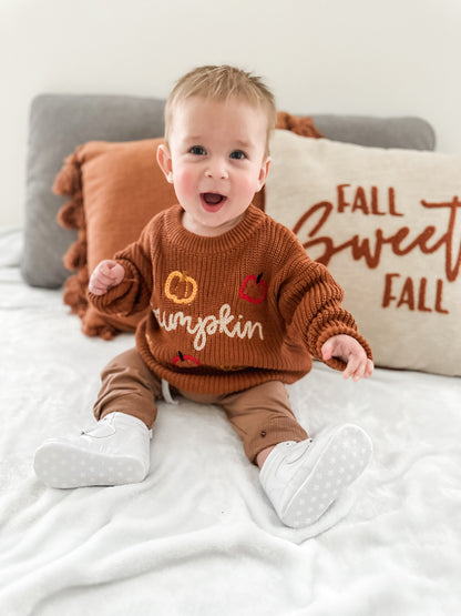 Pumpkin Knit Sweater