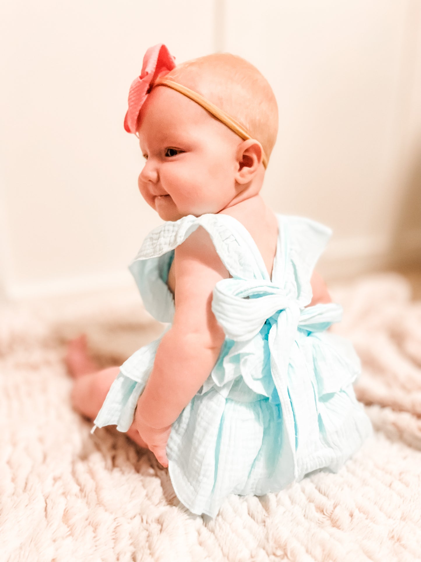 Ruffled Baby Girl Onesie