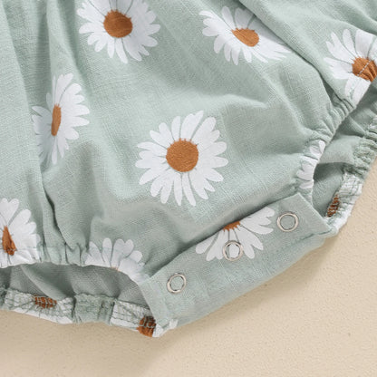Daisy Smocked Romper & Headband