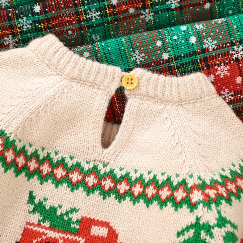 Classic Tree & Truck Christmas Sweater