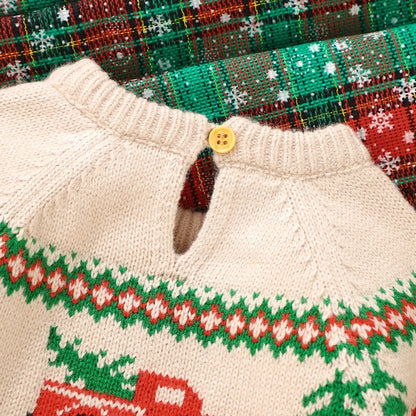 Classic Tree & Truck Christmas Sweater