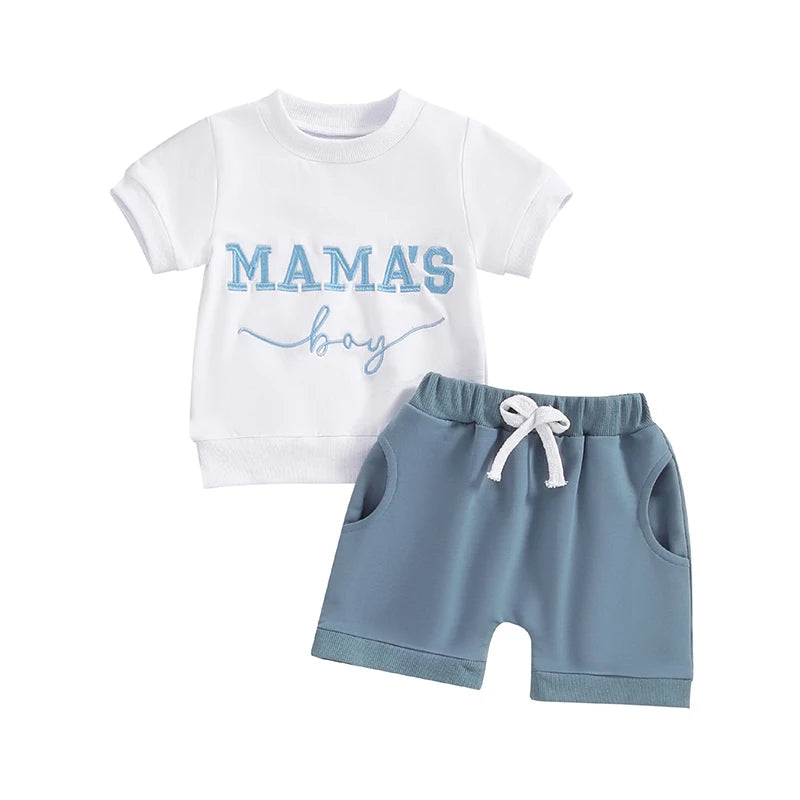 Mama’s boy shirt and shorts clothes set