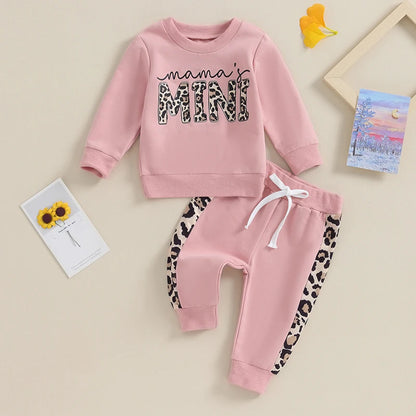 Leopard Print Mama's Mini Pant Set