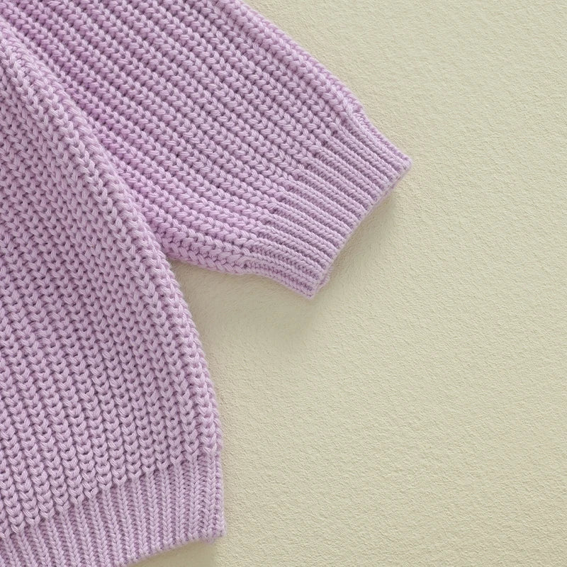 Baby Girl Halloween Knit Sweater – Fall/Winter – Warm Toddler Pullover