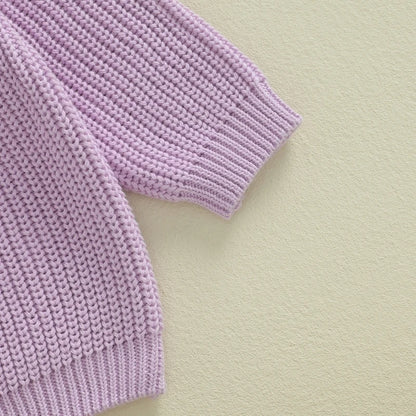 Baby Girl Halloween Knit Sweater – Fall/Winter – Warm Toddler Pullover