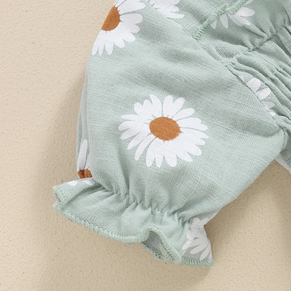 Daisy Smocked Romper & Headband