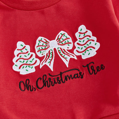 Baby Girl Christmas Tree Outfit – Holiday Winter – Toddler Set