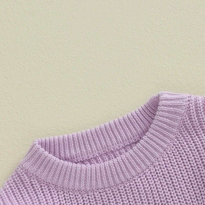 Baby Girl Halloween Knit Sweater – Fall/Winter – Warm Toddler Pullover
