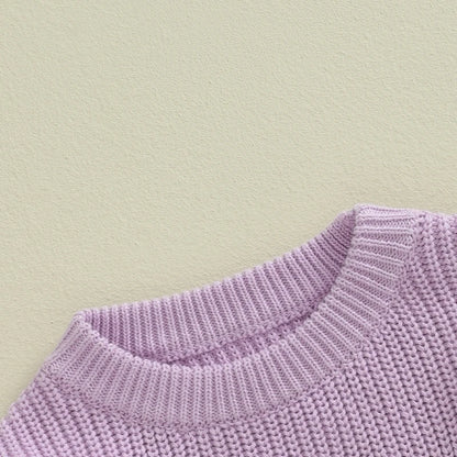 Baby Girl Halloween Knit Sweater – Fall/Winter – Warm Toddler Pullover