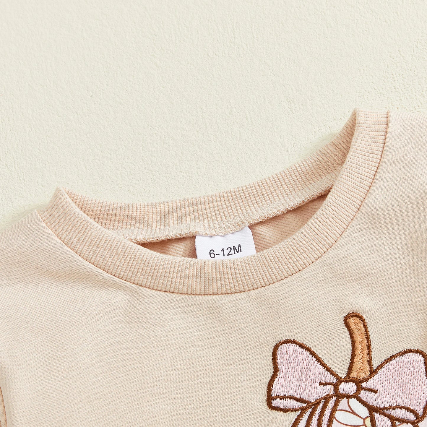 Toddler Girl Fall Pumpkin Outfit - Long Sleeve Top & Ruffle Bell Bottom Pants