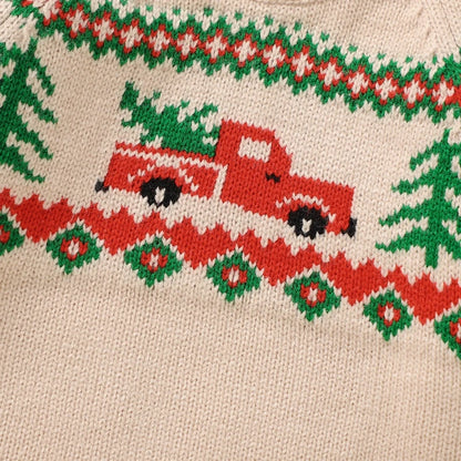 Classic Tree & Truck Christmas Sweater