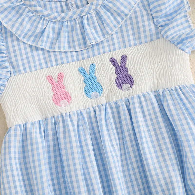 Gingham Easter Romper