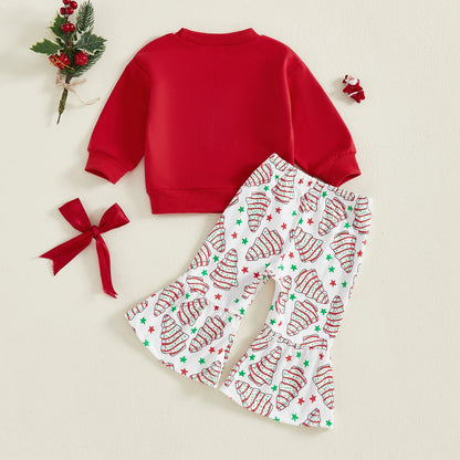Baby Girl Christmas Tree Outfit – Holiday Winter – Toddler Set