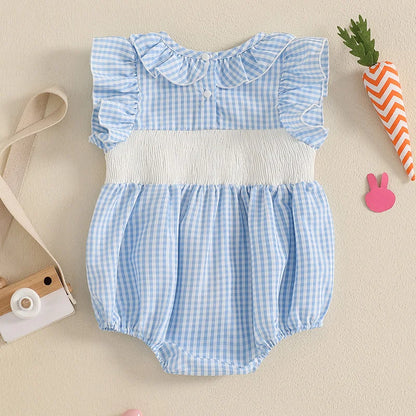 Gingham Easter Romper