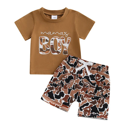 Baby and Toddler Boys Camo "Mama's Boy" Set