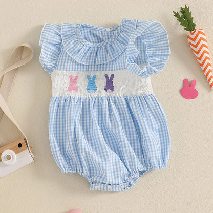 Gingham Easter Romper