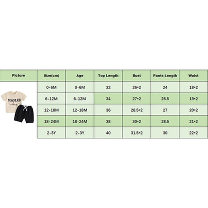 Mama’s boy shirt and shorts clothes set