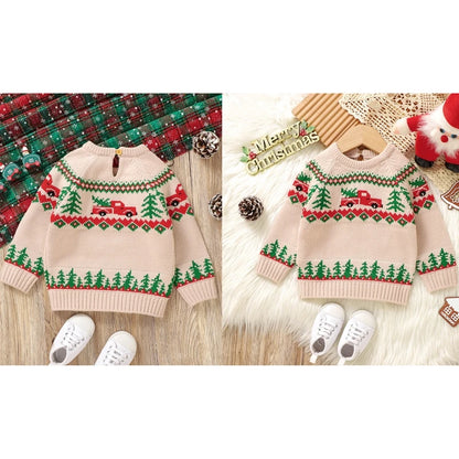 Classic Tree & Truck Christmas Sweater