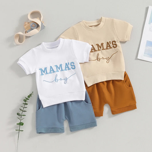 Mama’s boy shirt and shorts clothes set