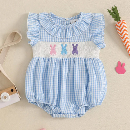Gingham Easter Romper