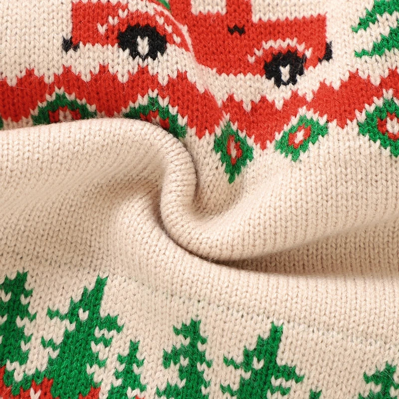Classic Tree & Truck Christmas Sweater