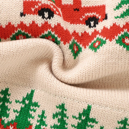 Classic Tree & Truck Christmas Sweater