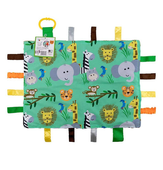 Jungle Zoo Learning Lovey Blanket