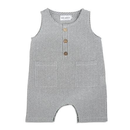 Grey & White Romper
